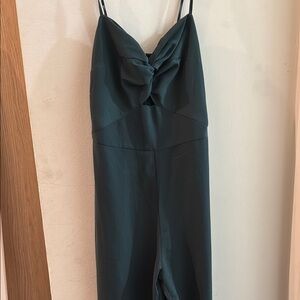 Abercrombie & Fitch Green Casual Jumpsuit with Spaghetti Straps